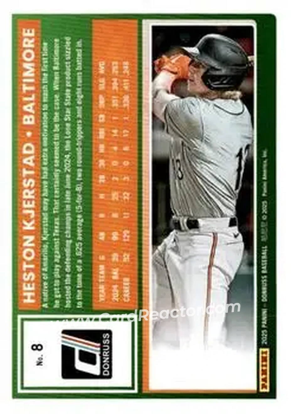 Back of Heston Kjerstad