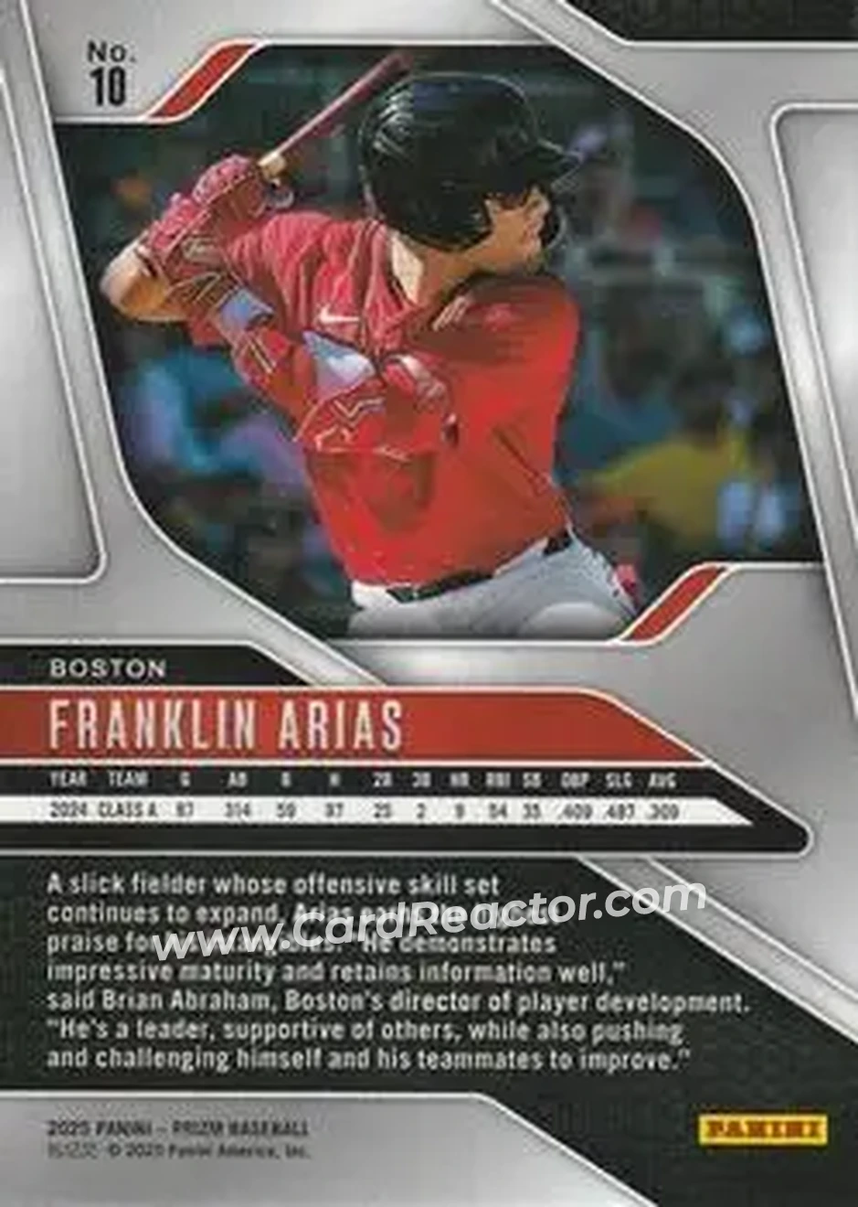 Back of Franklin Arias