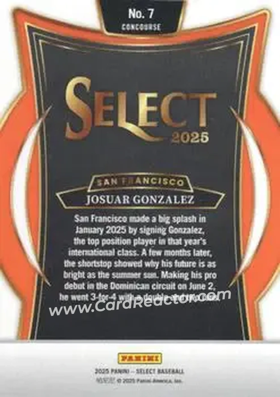 Back of Josuar Gonzalez
