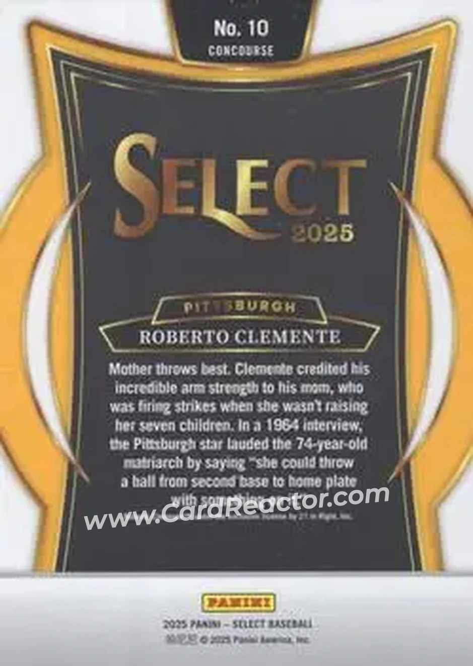 Back of Bob Clemente