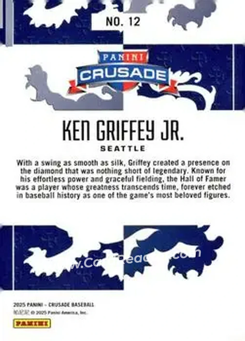 Back of Ken Griffey Jr.