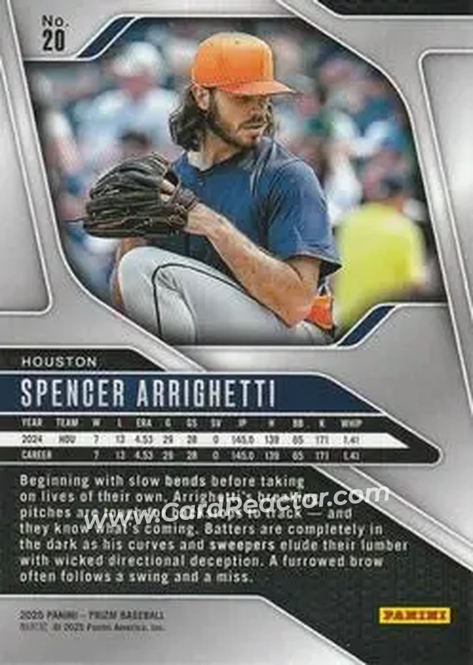 Back of Spencer Arrighetti