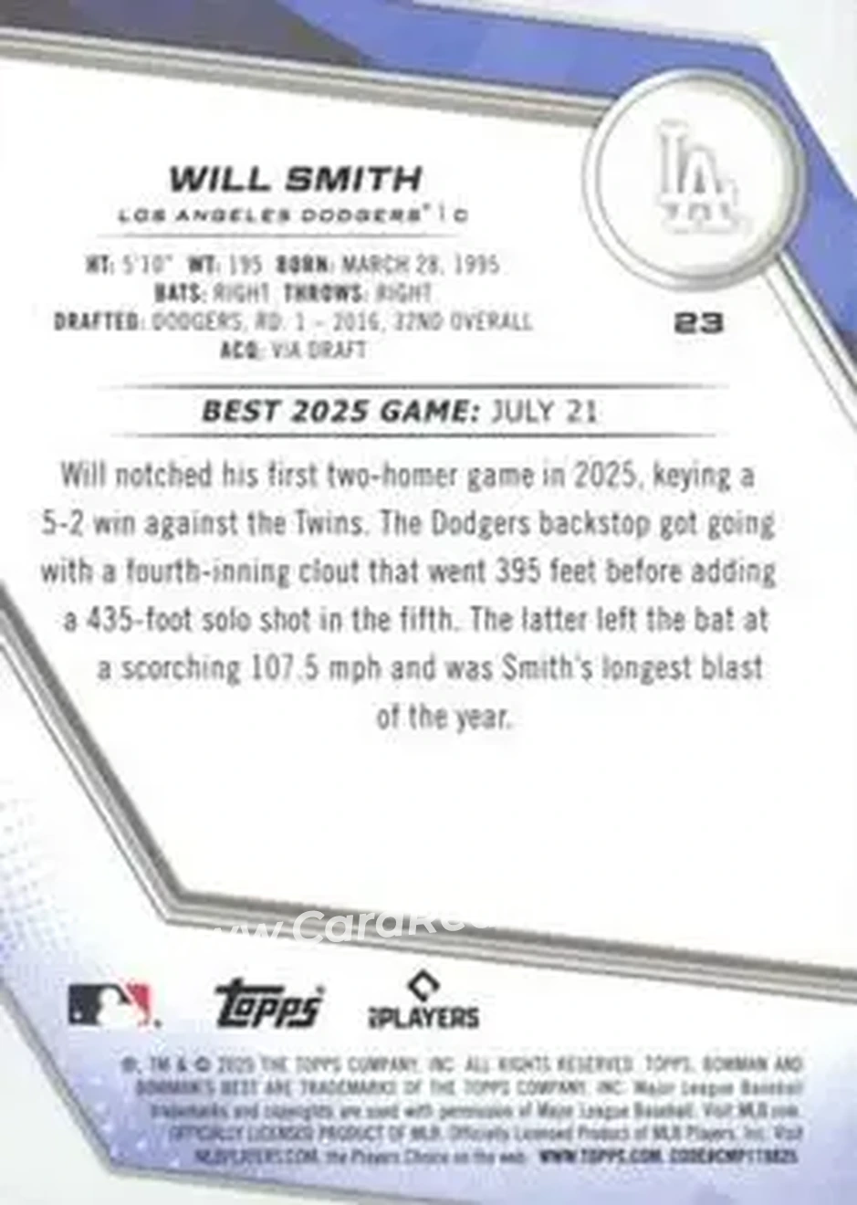 Back of Will Smith