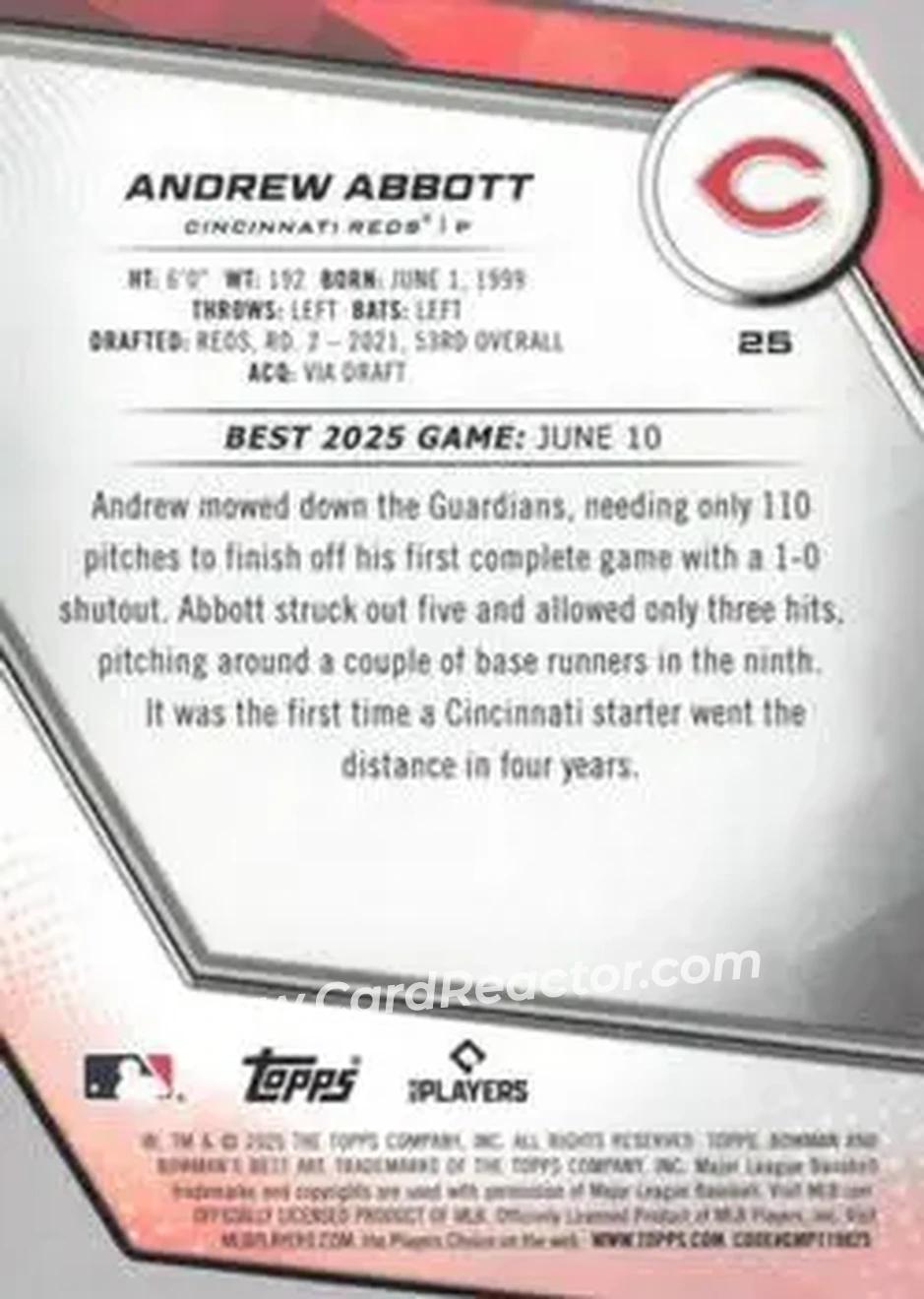 Back of Andrew Abbott