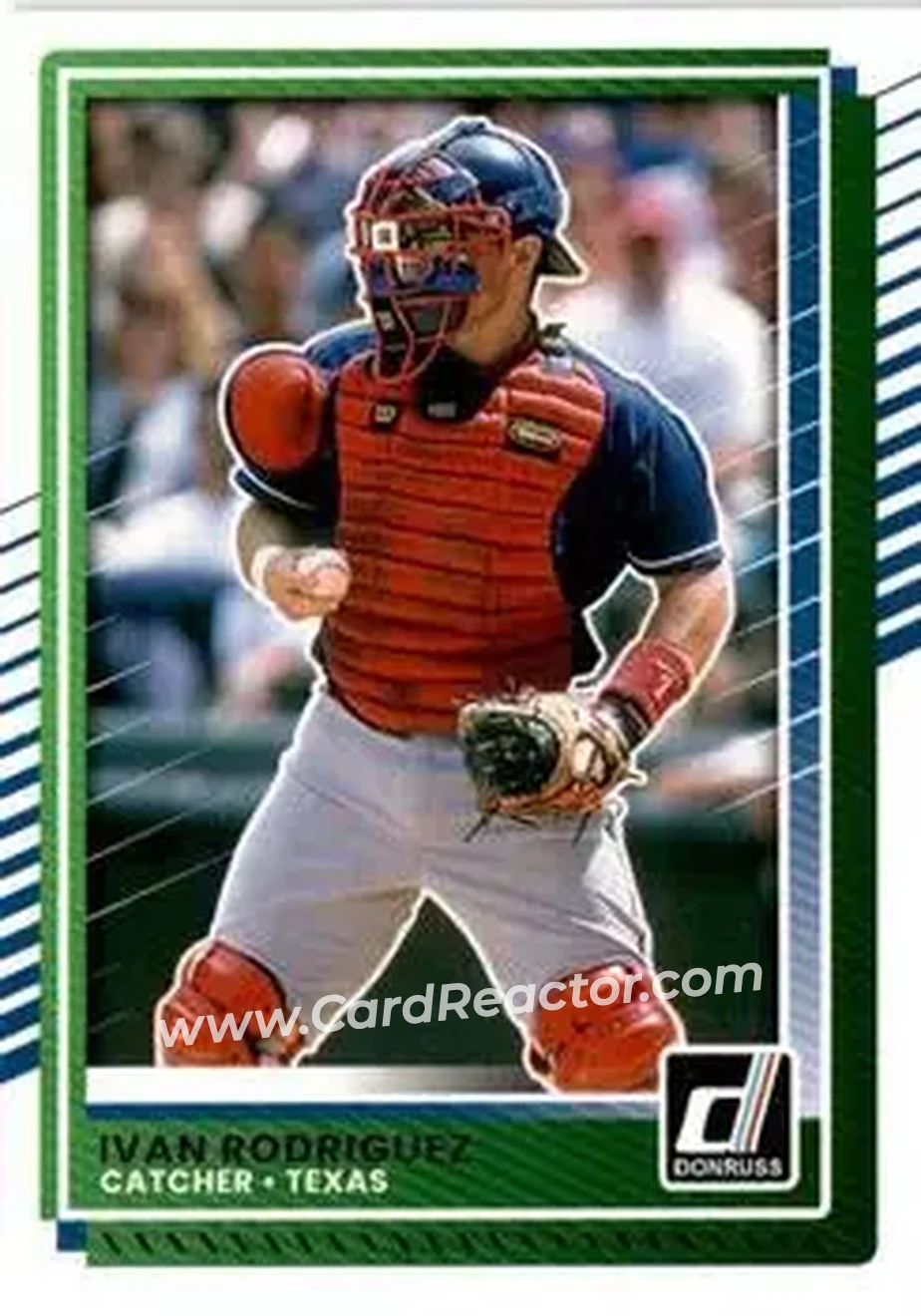 Front of Ivan Rodriguez