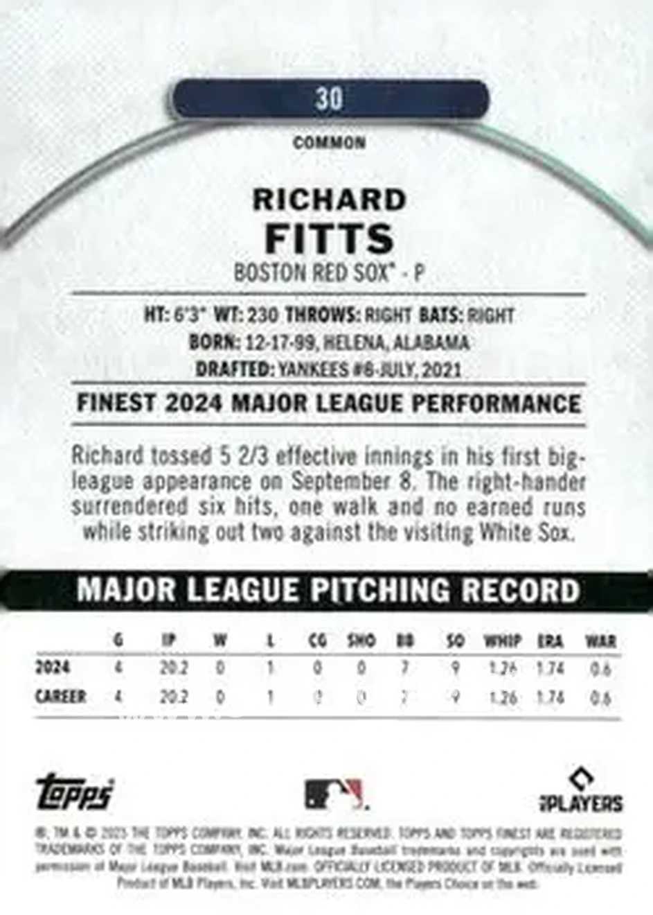 Back of Richard Fitts
