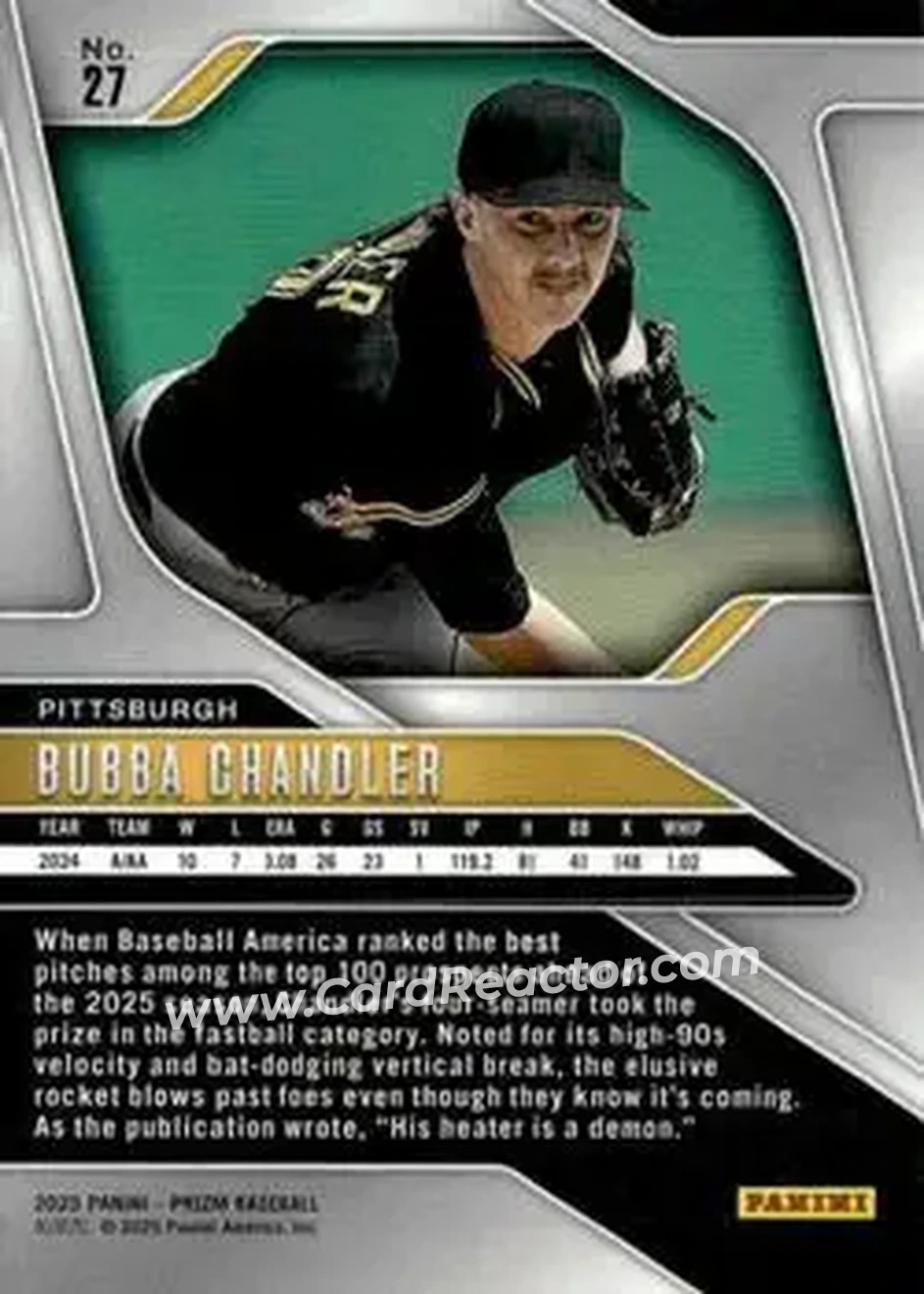 Back of Bubba Chandler