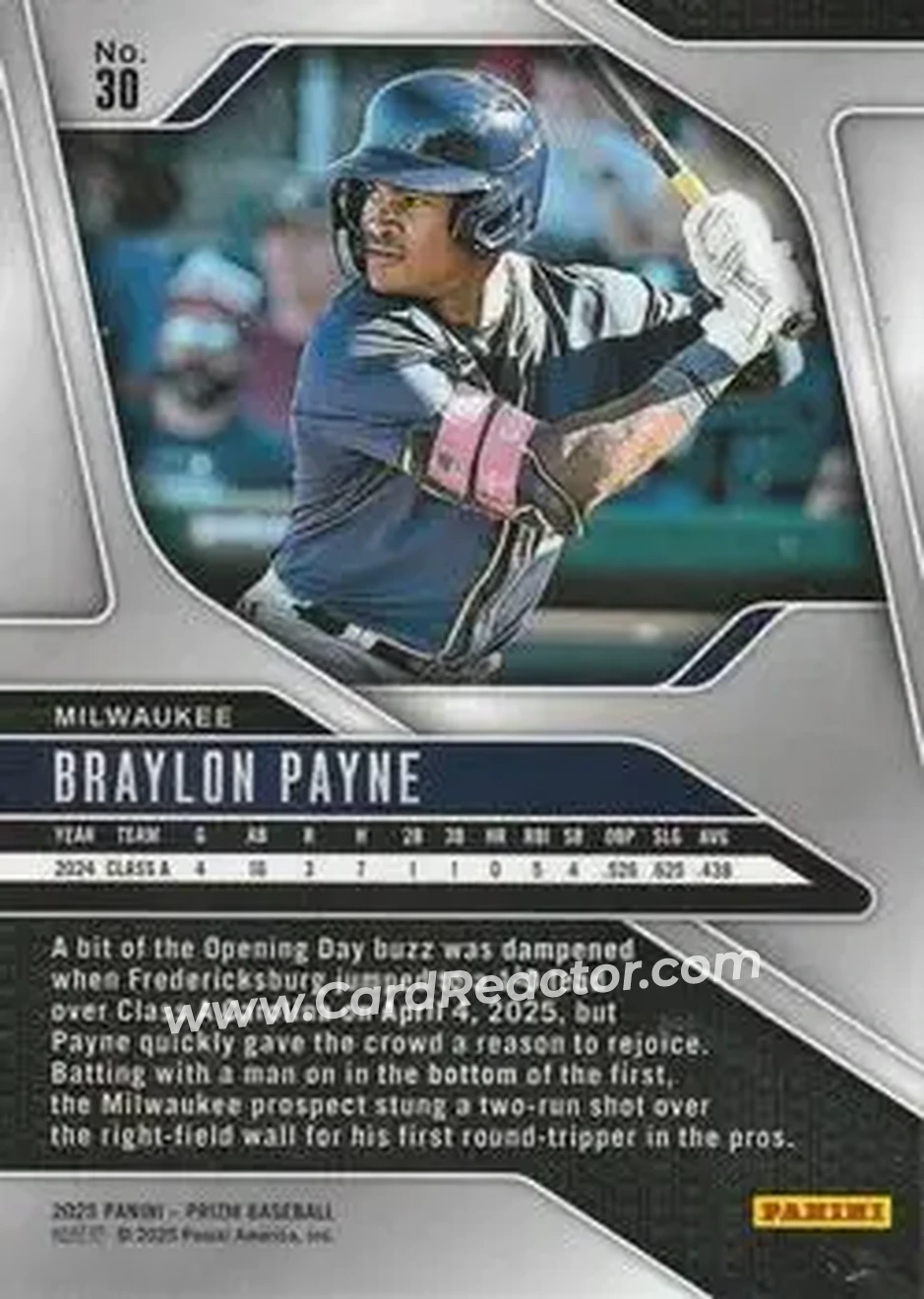 Back of Braylon Payne