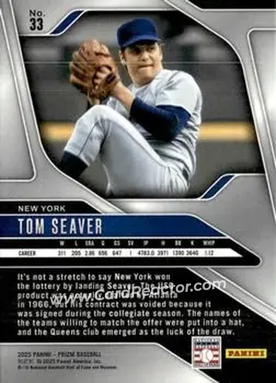 Back of Tom Seaver