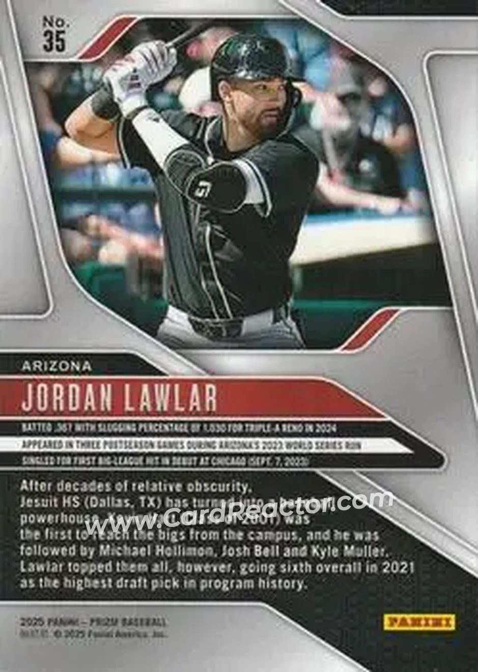 Back of Jordan Lawlar