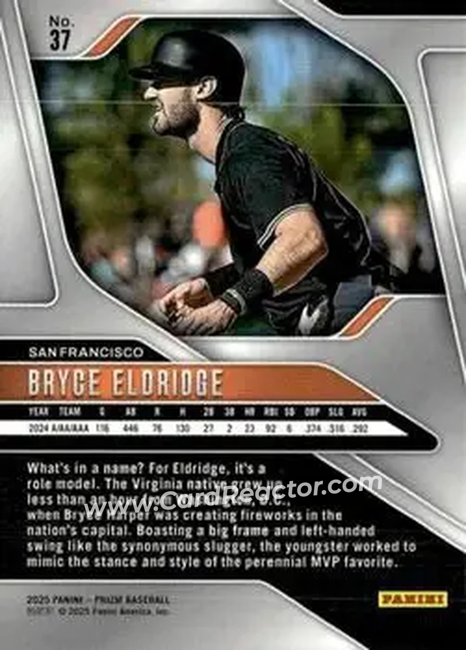 Back of Bryce Eldridge