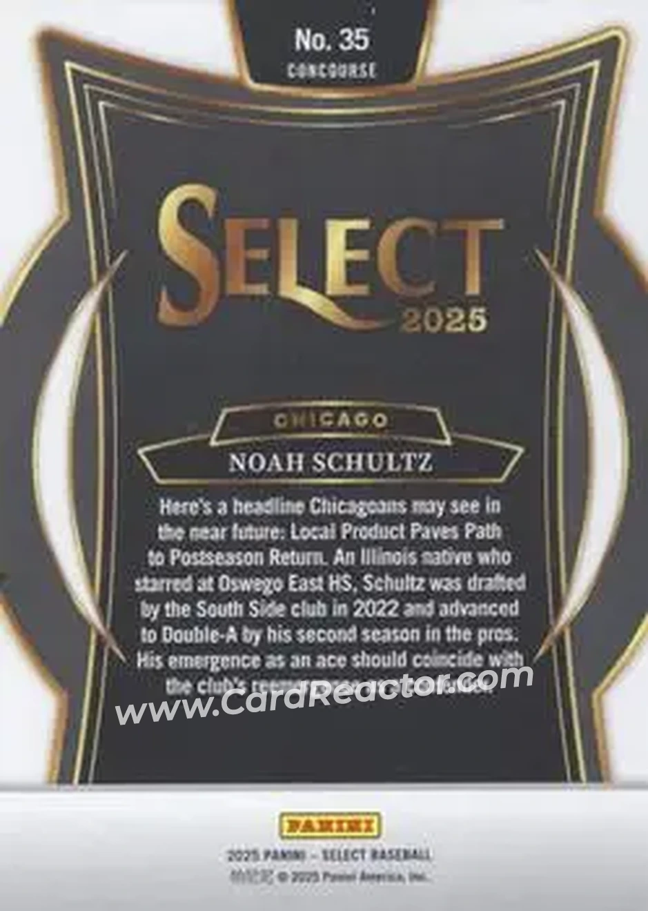 Back of Noah Schultz