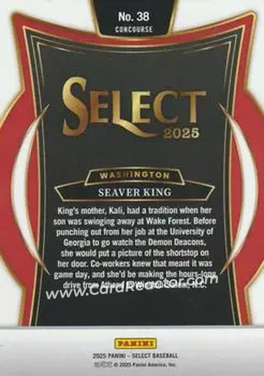 Back of Seaver King