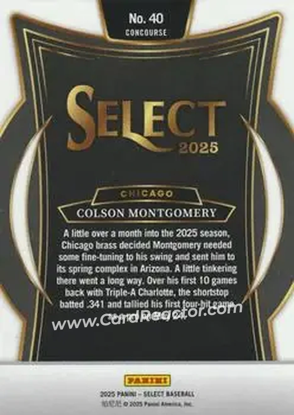 Back of Colson Montgomery