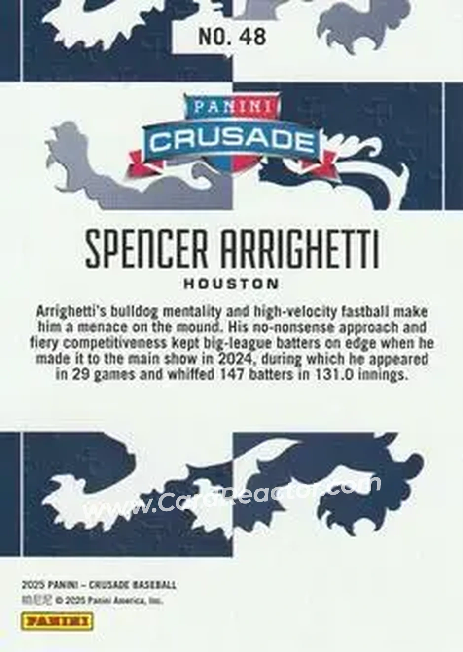 Back of Spencer Arrighetti