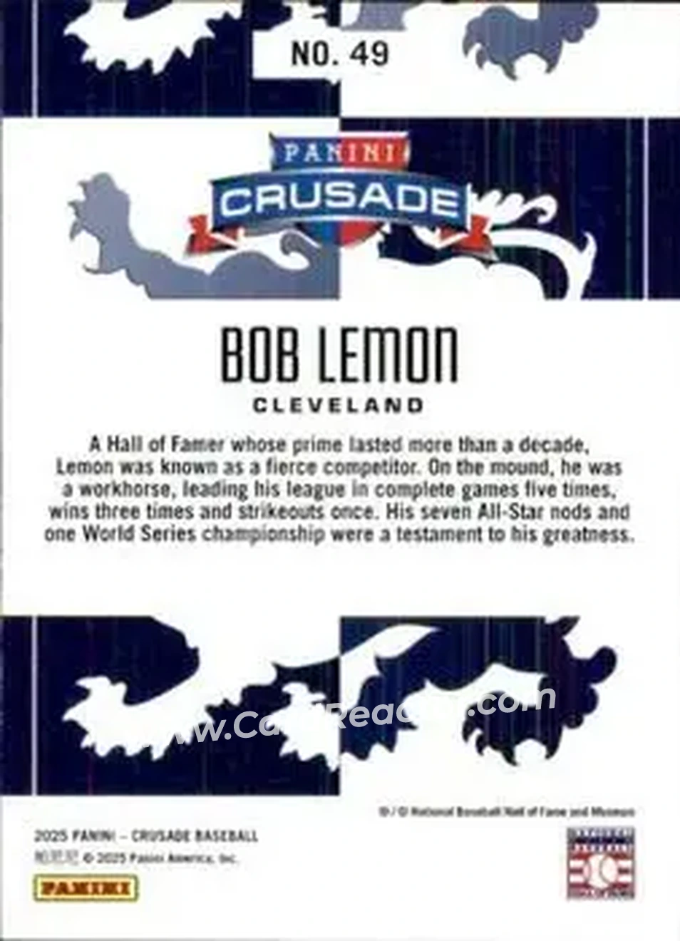 Back of Bob Lemon