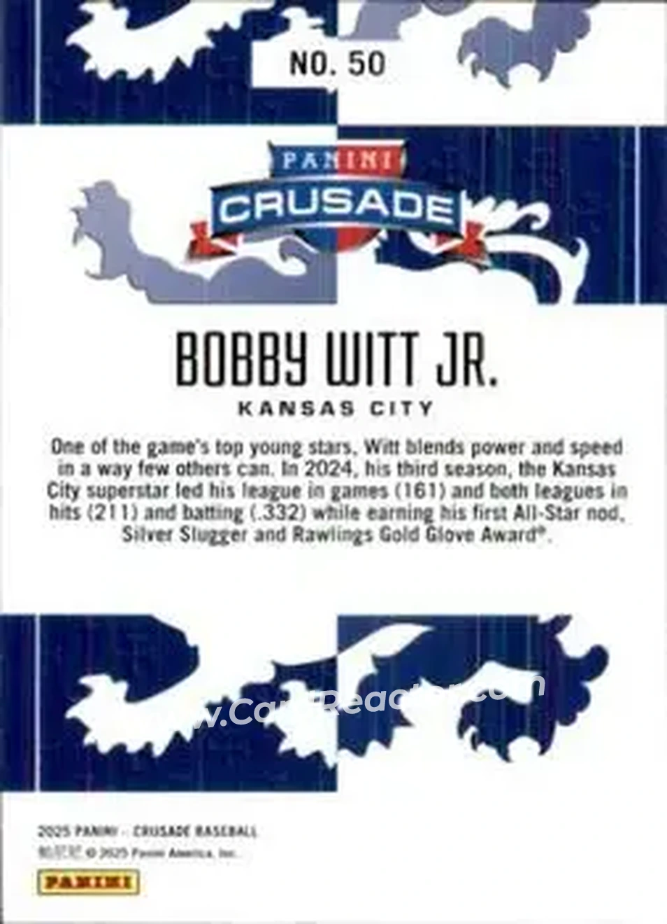 Back of Bobby Witt Jr.