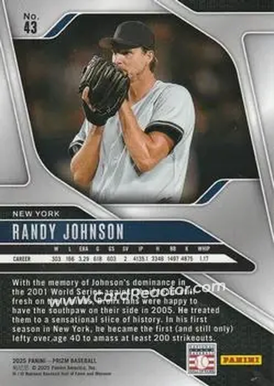 Back of Randy Johnson