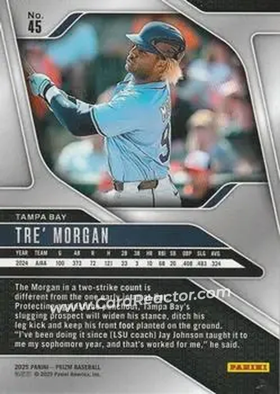 Back of Tre' Morgan