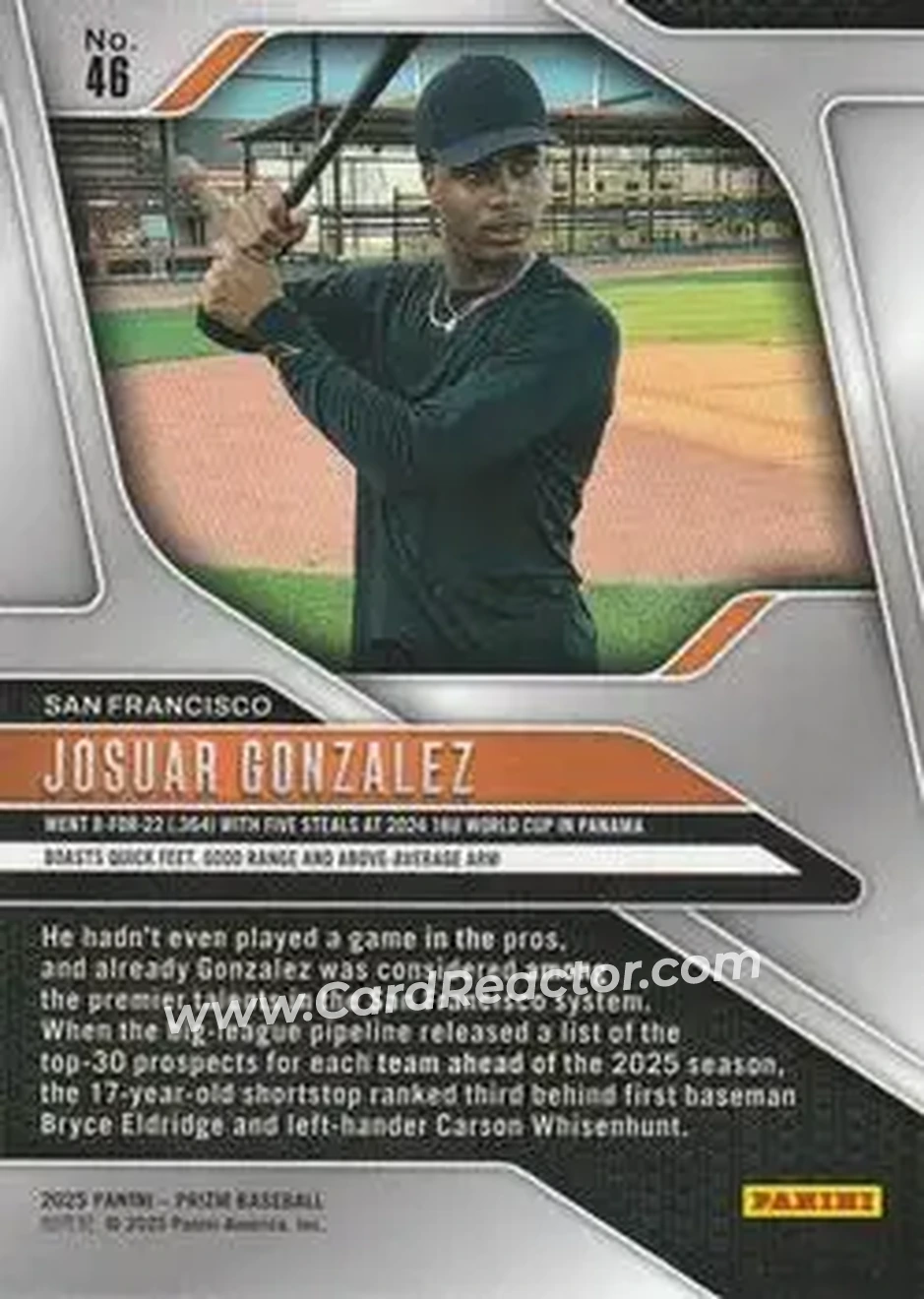 Back of Josuar Gonzalez