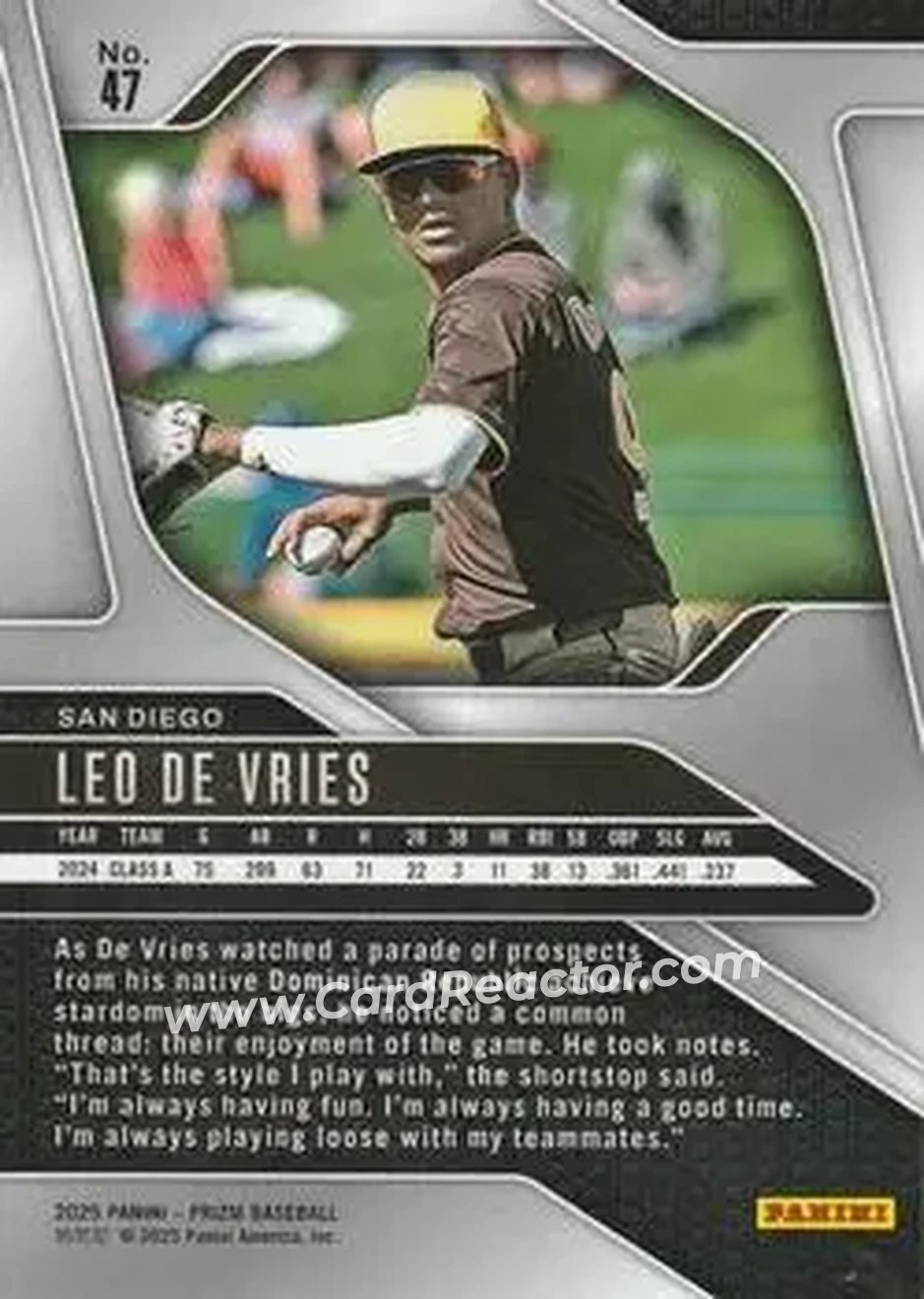 Back of Leo De Vries