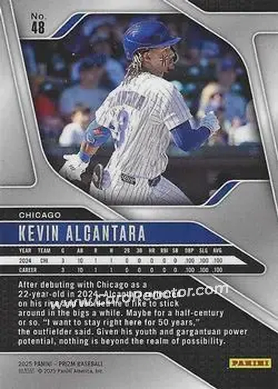 Back of Kevin Alcántara