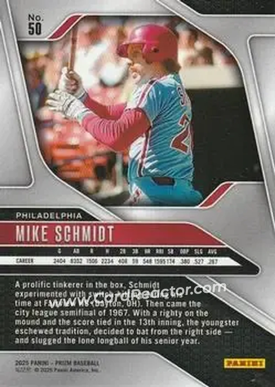 Back of Mike Schmidt
