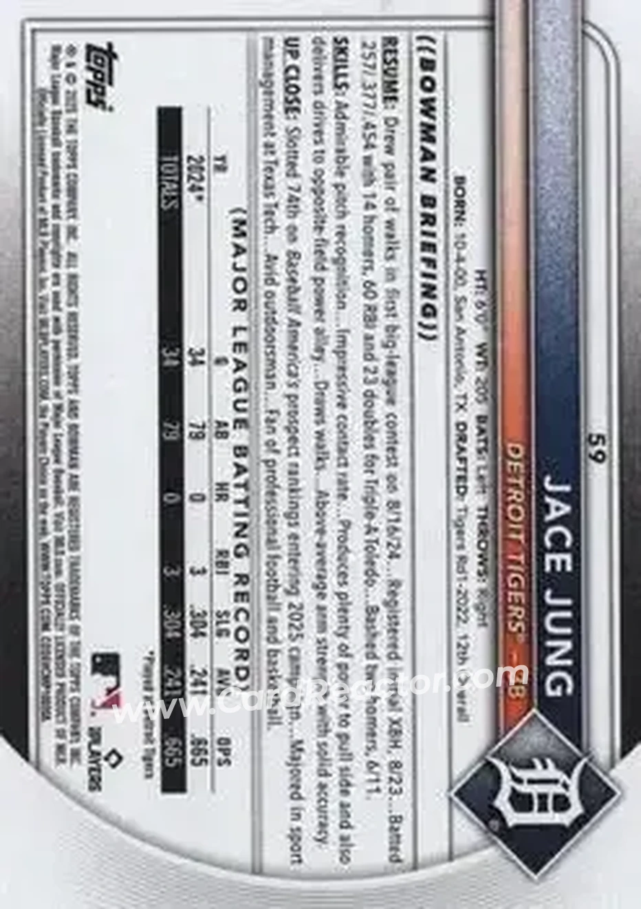 Back of Jace Jung