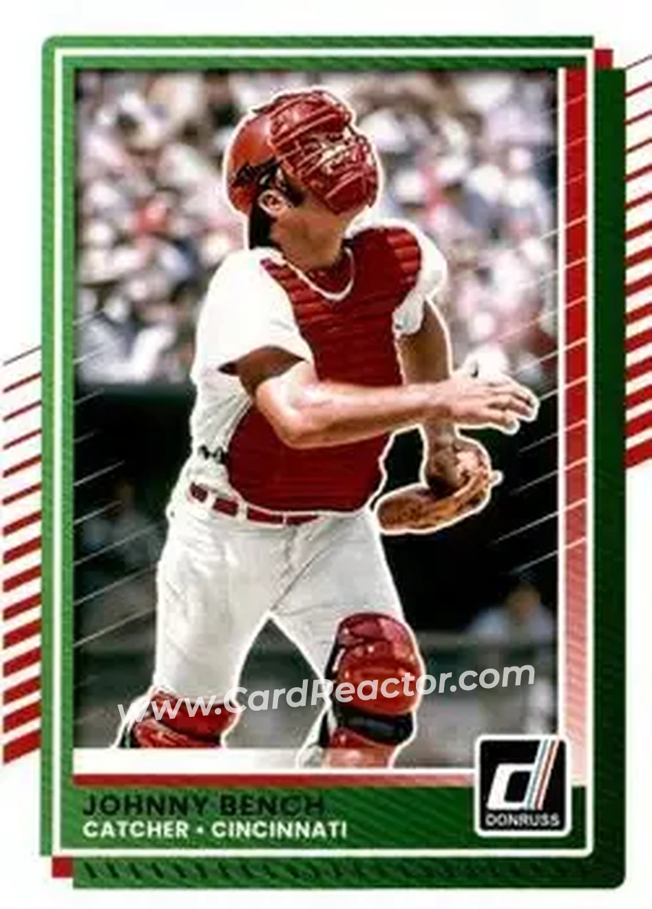 Front of Johnny Bench