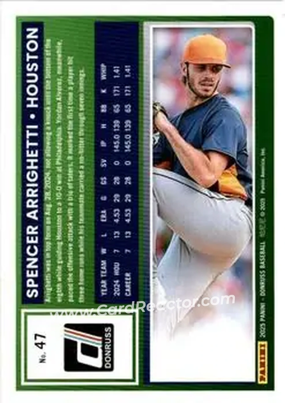 Back of Spencer Arrighetti