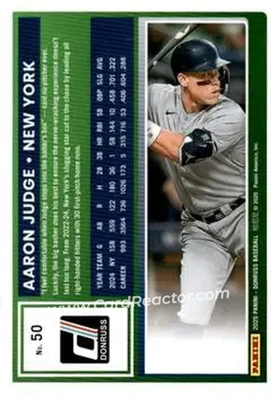 Back of Aaron Judge