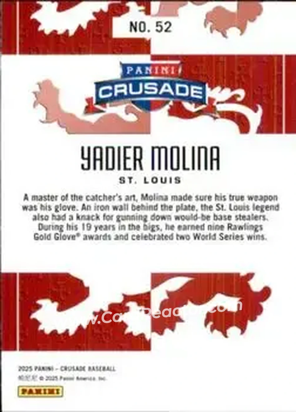 Back of Yadier Molina