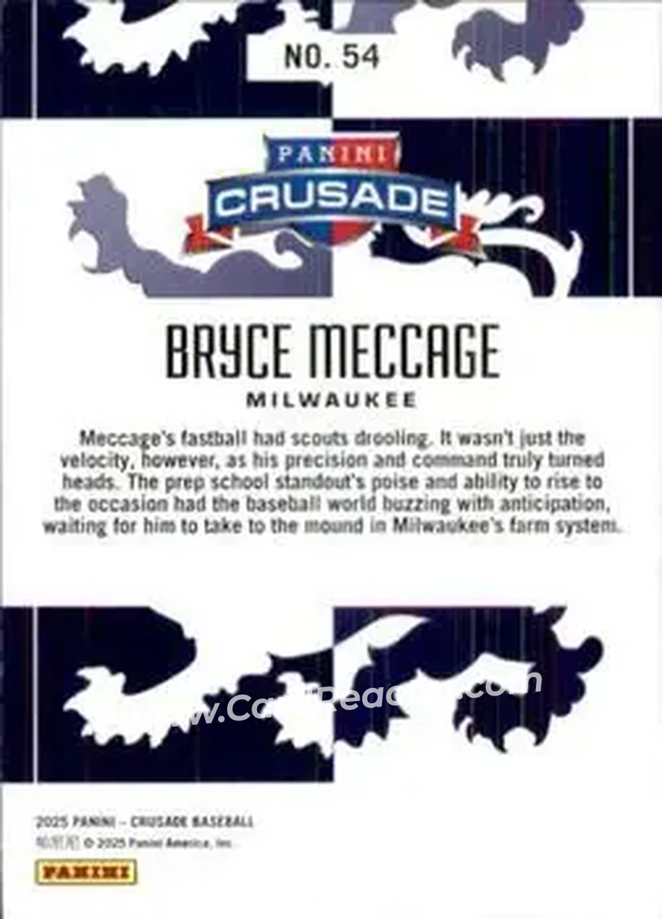 Back of Bryce Meccage