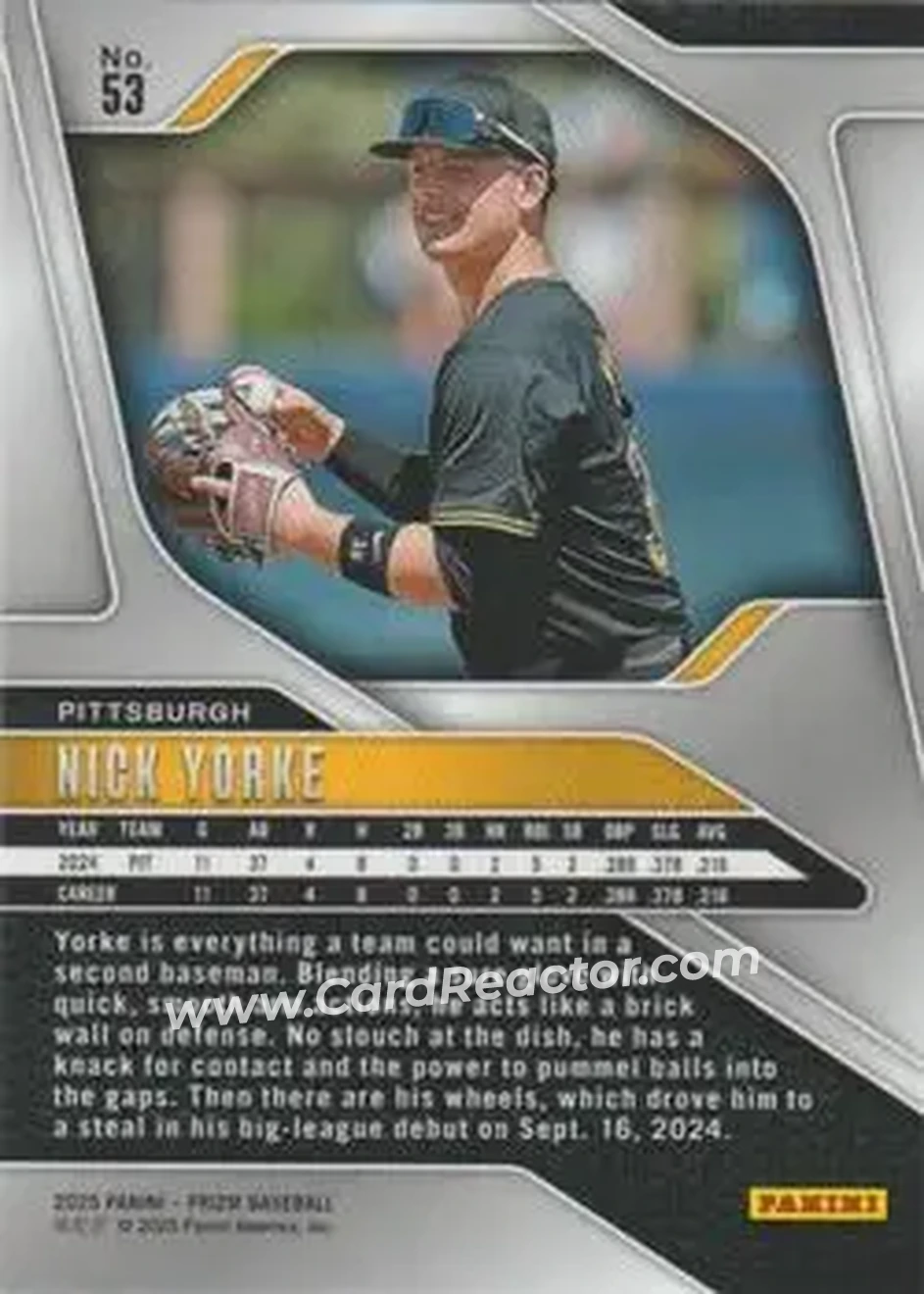 Back of Nick Yorke