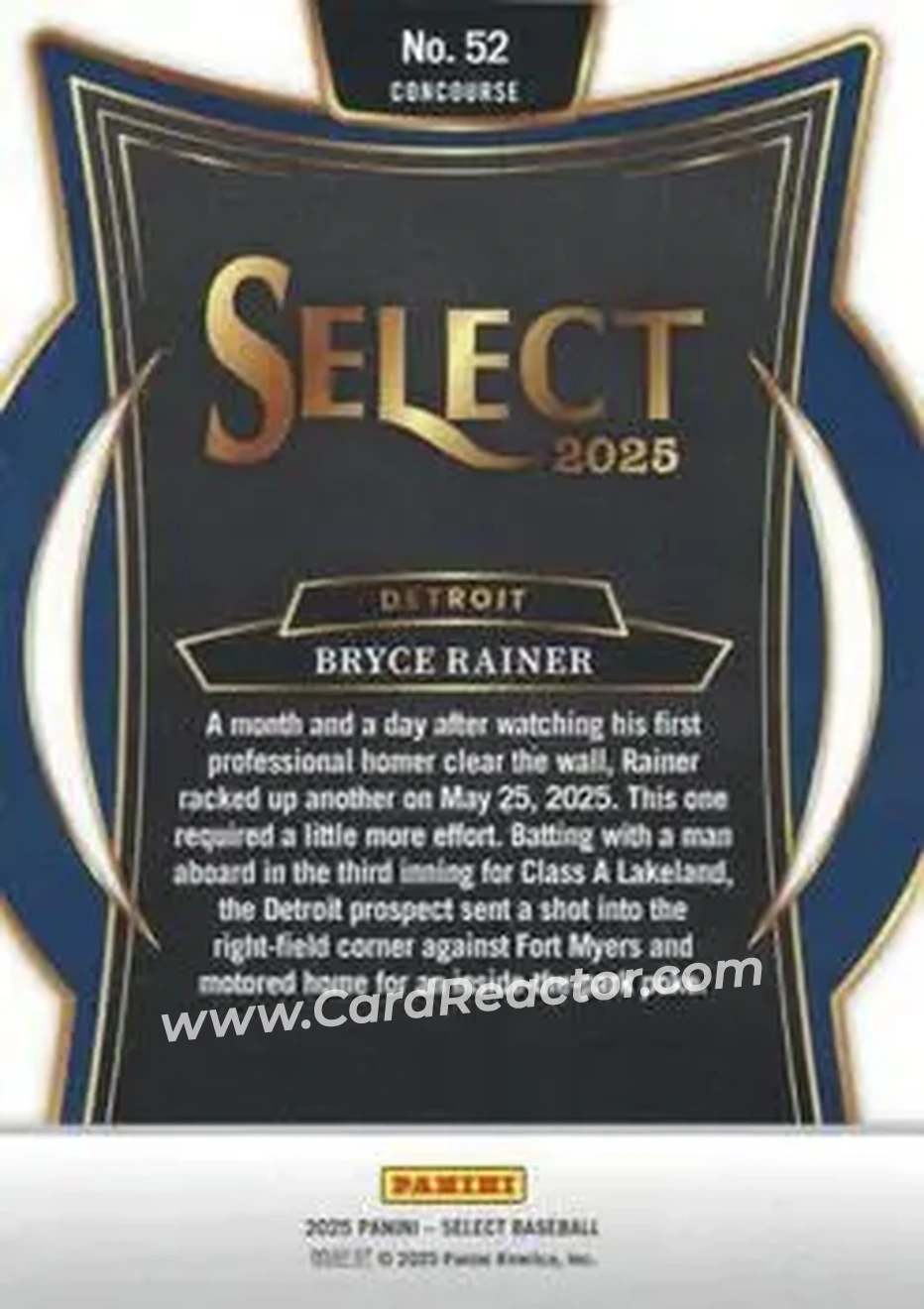 Back of Bryce Rainer