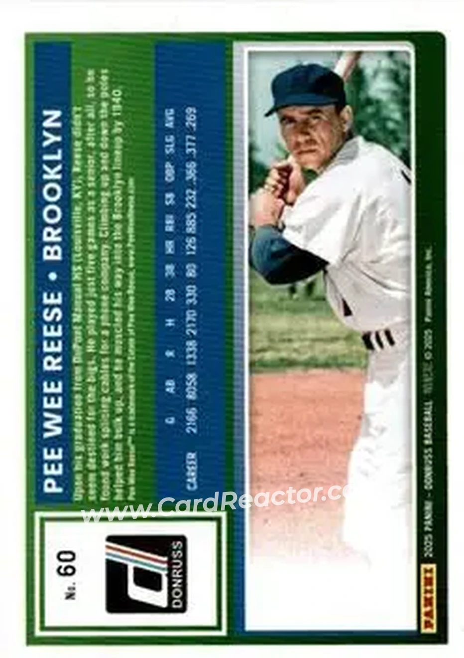 Back of Harold Reese