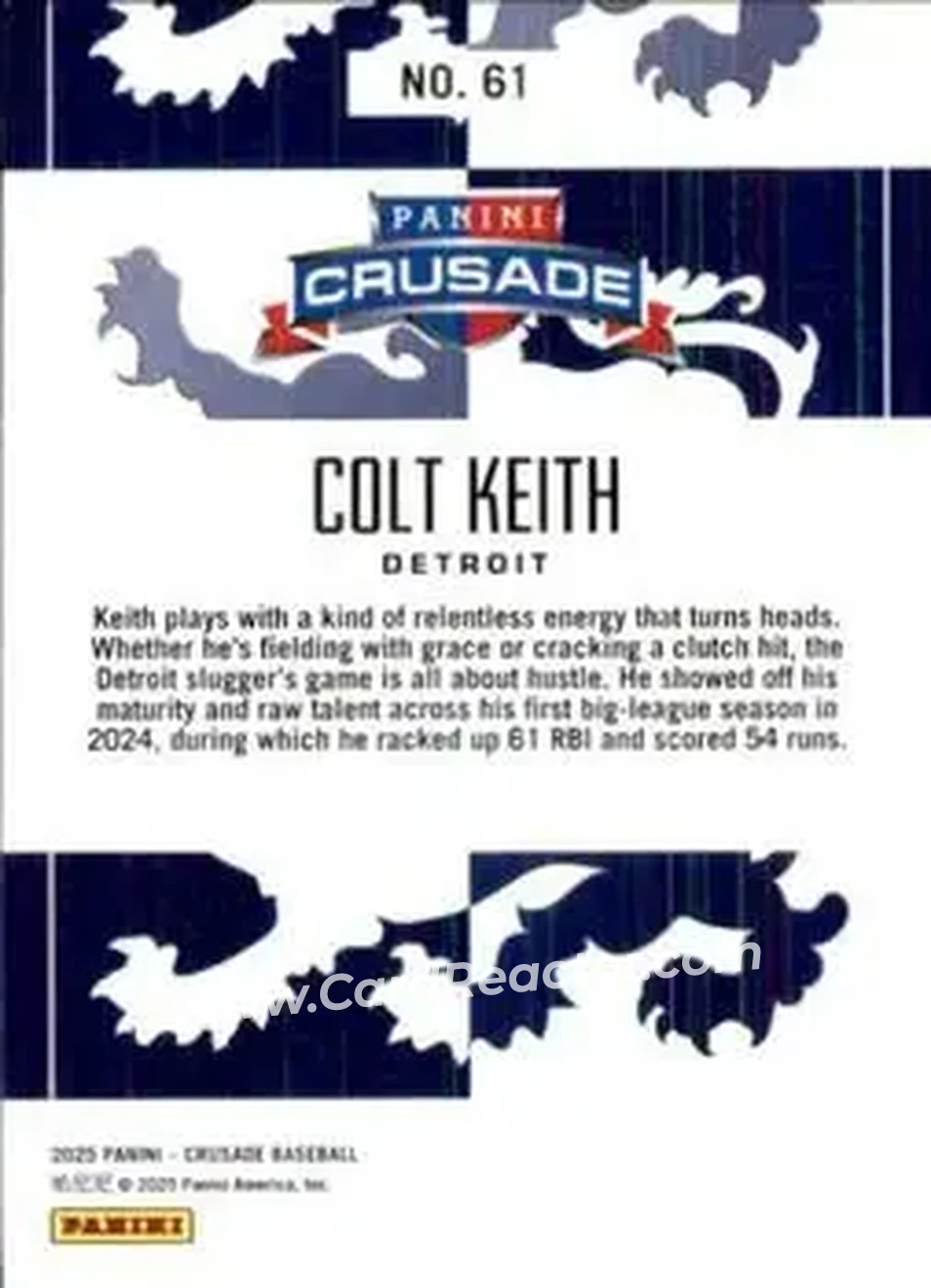 Back of Colt Keith