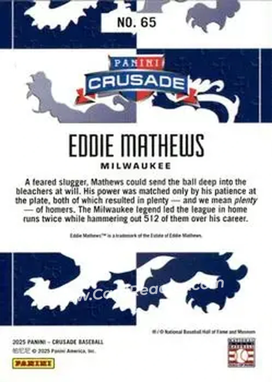 Back of Ed Mathews