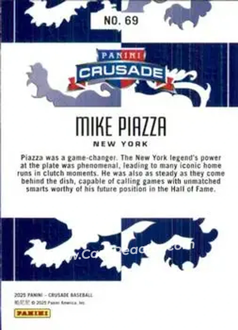 Back of Mike Piazza