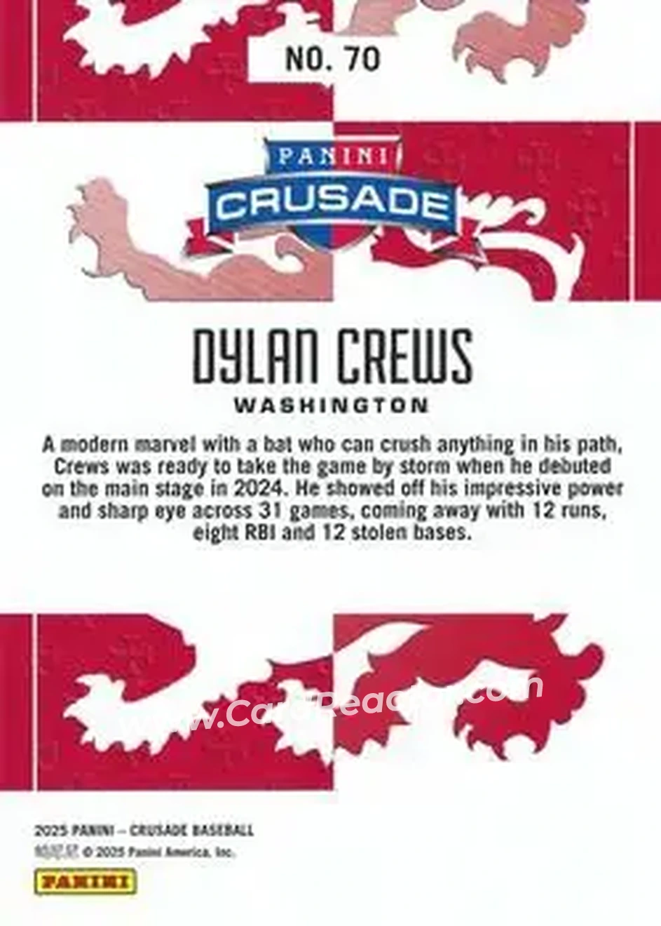 Back of Dylan Crews