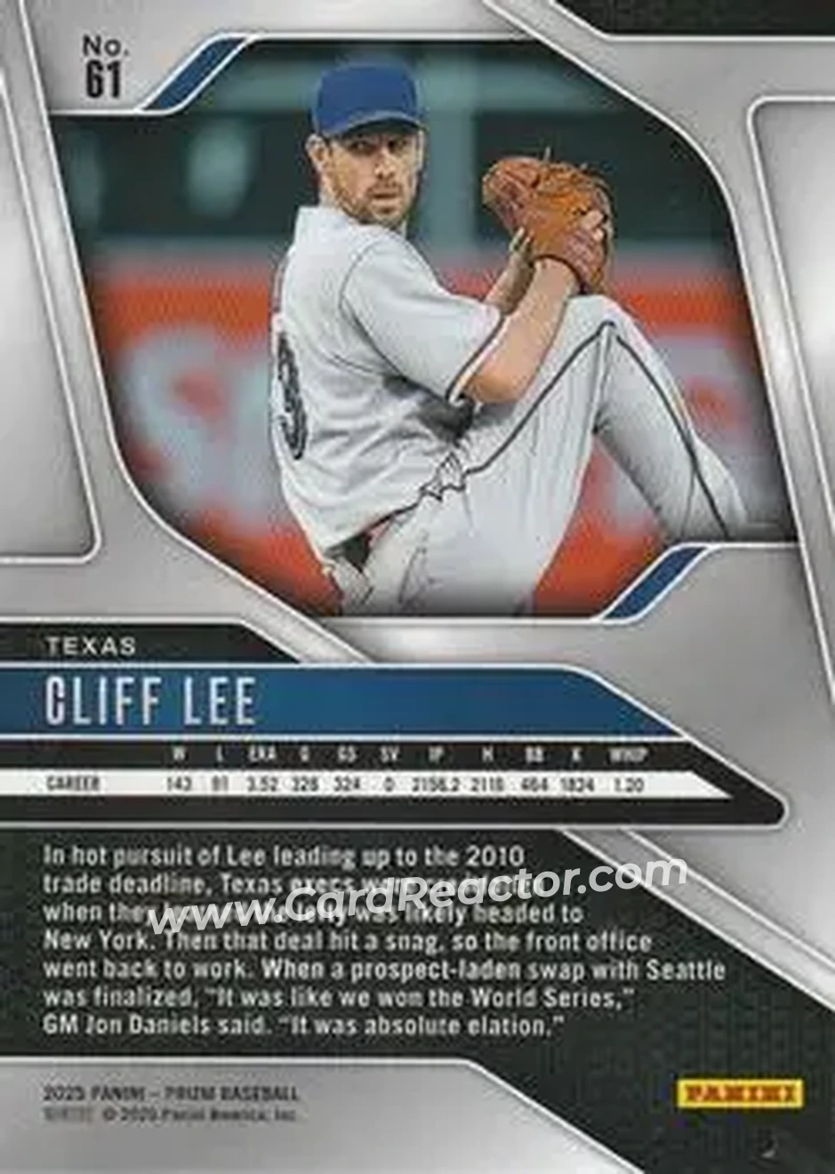 Back of Cliff Lee