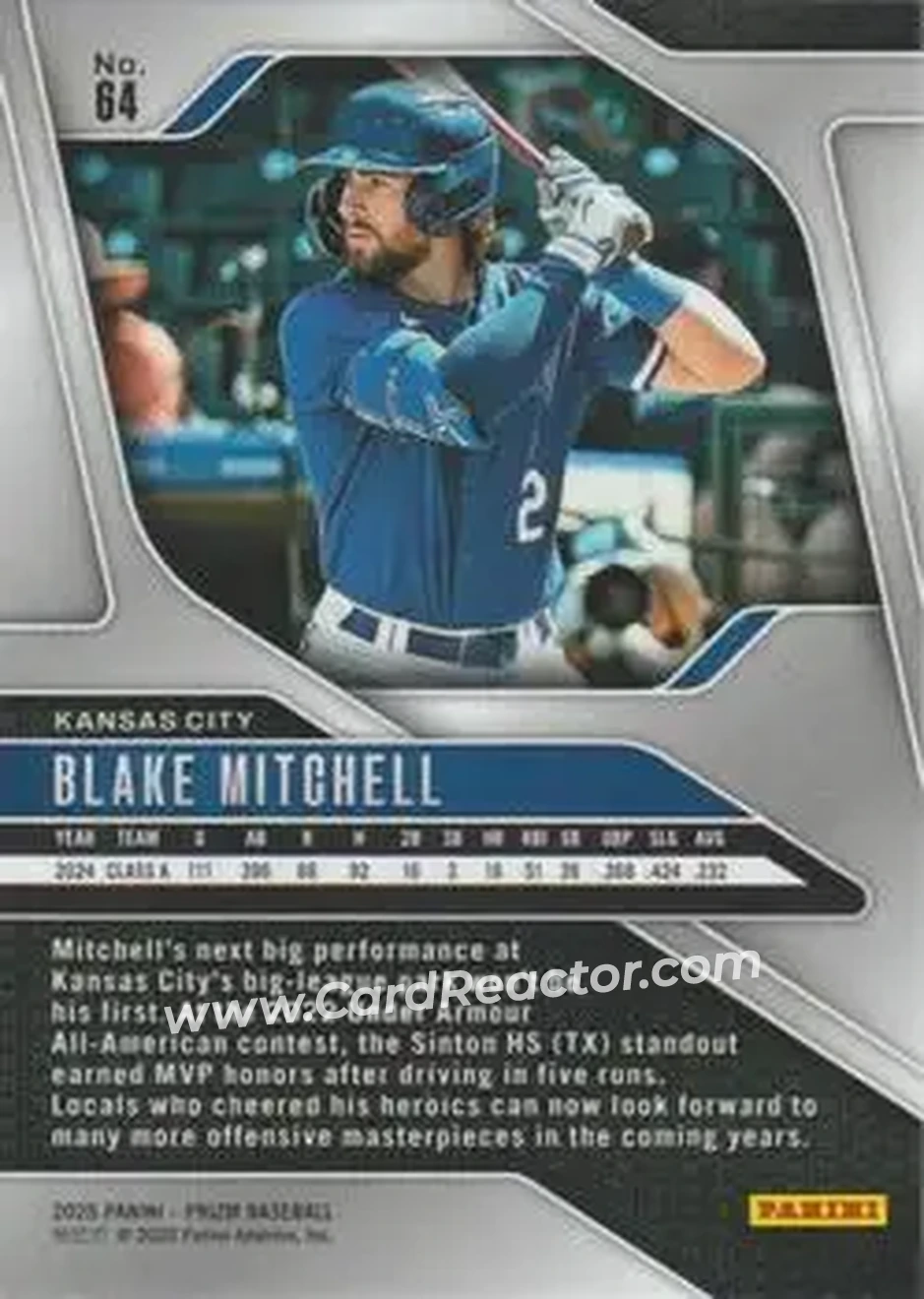 Back of Blake Mitchell