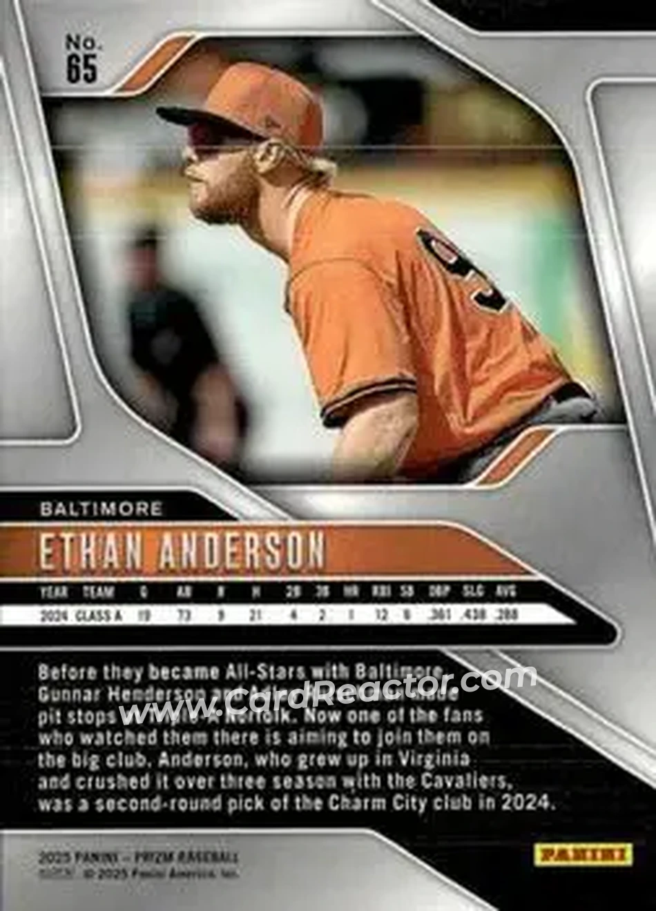 Back of Ethan Anderson