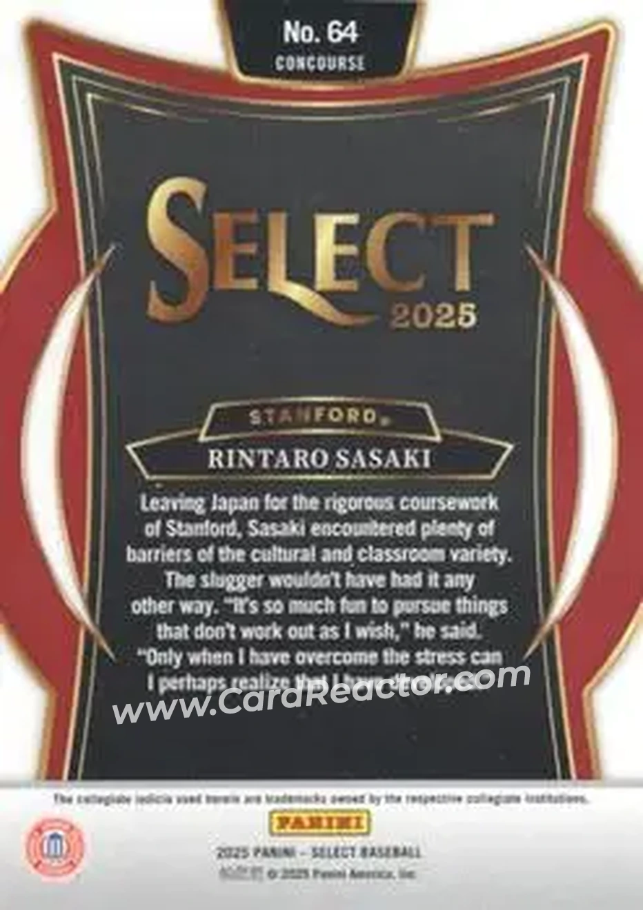Back of Rintaro Sasaki