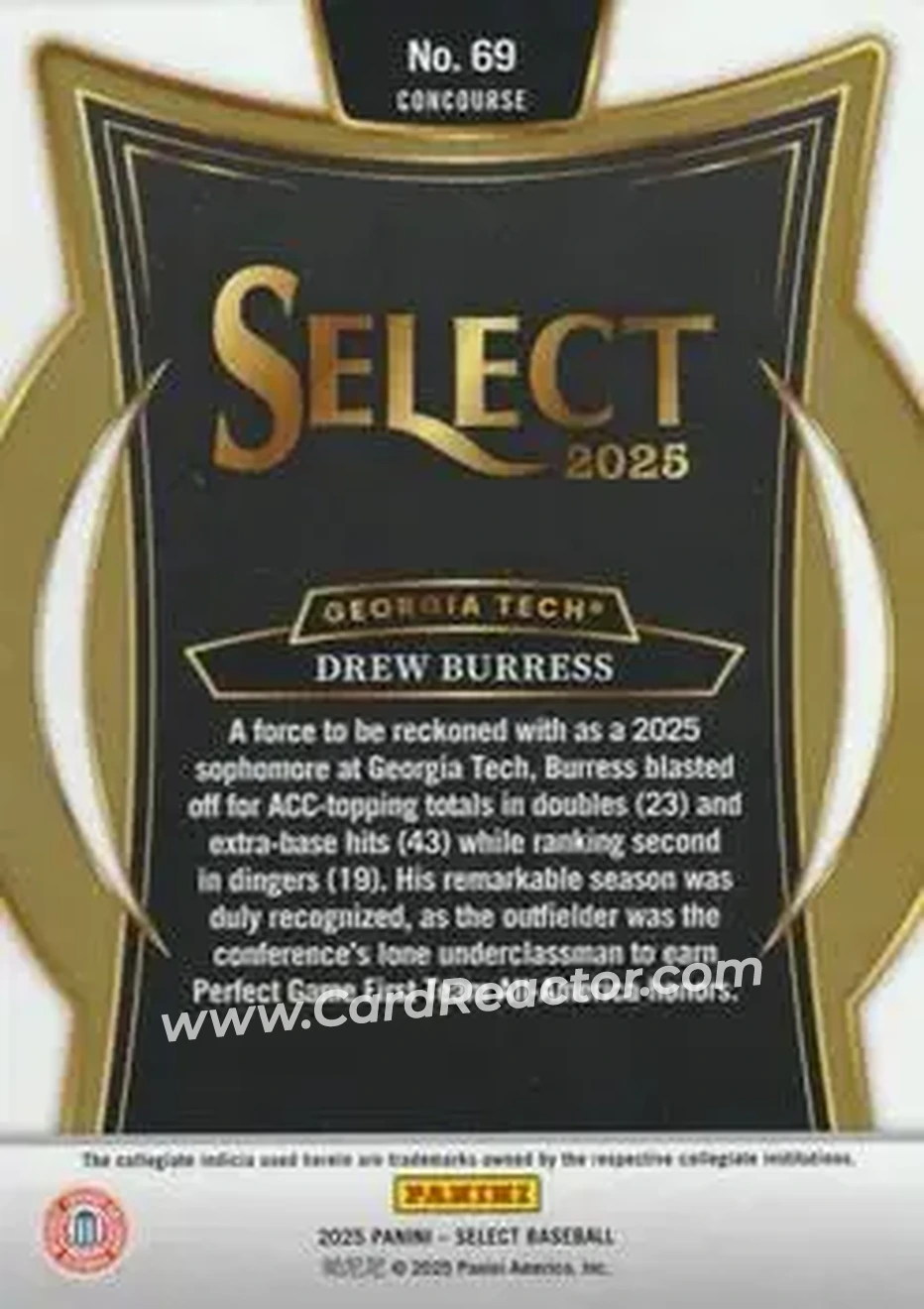 Back of Drew Burress