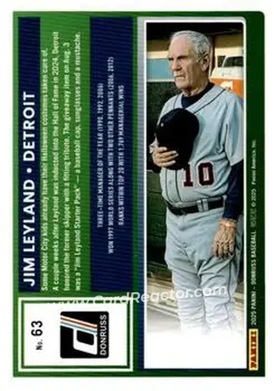 Back of Jim Leyland