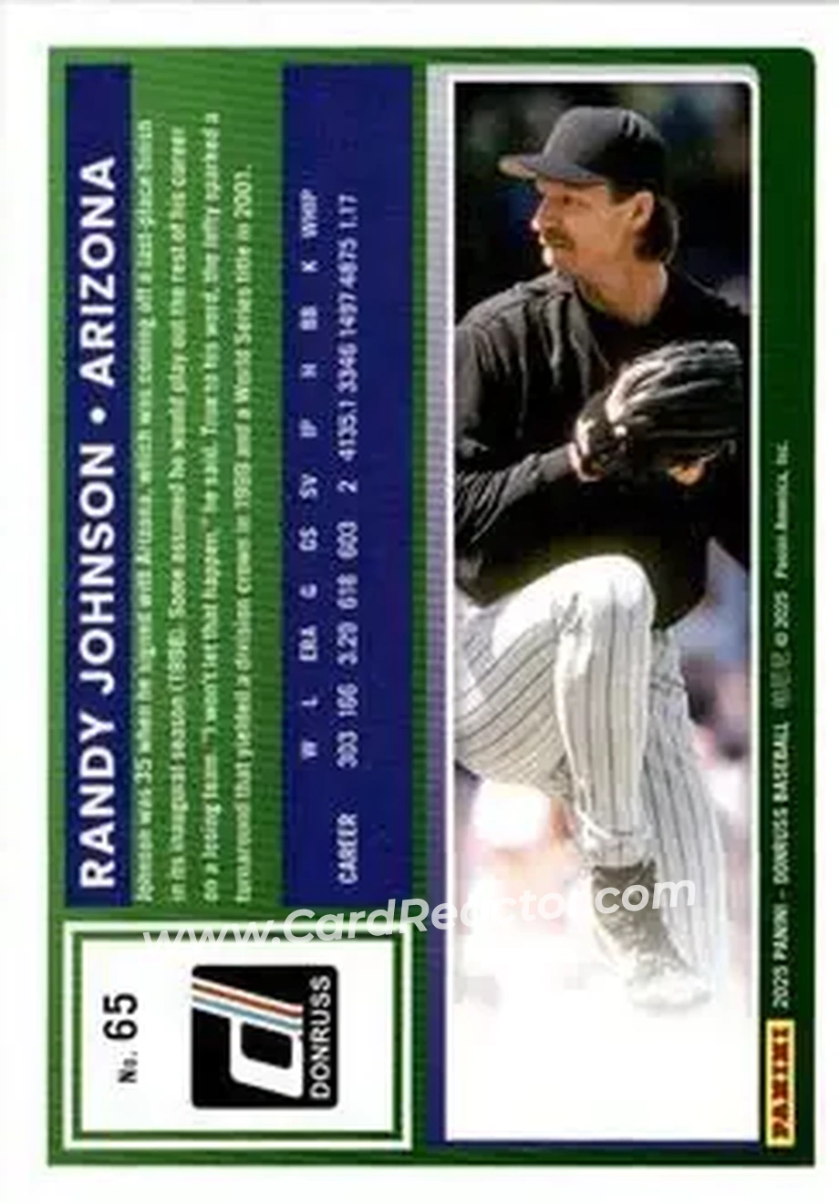 Back of Randy Johnson