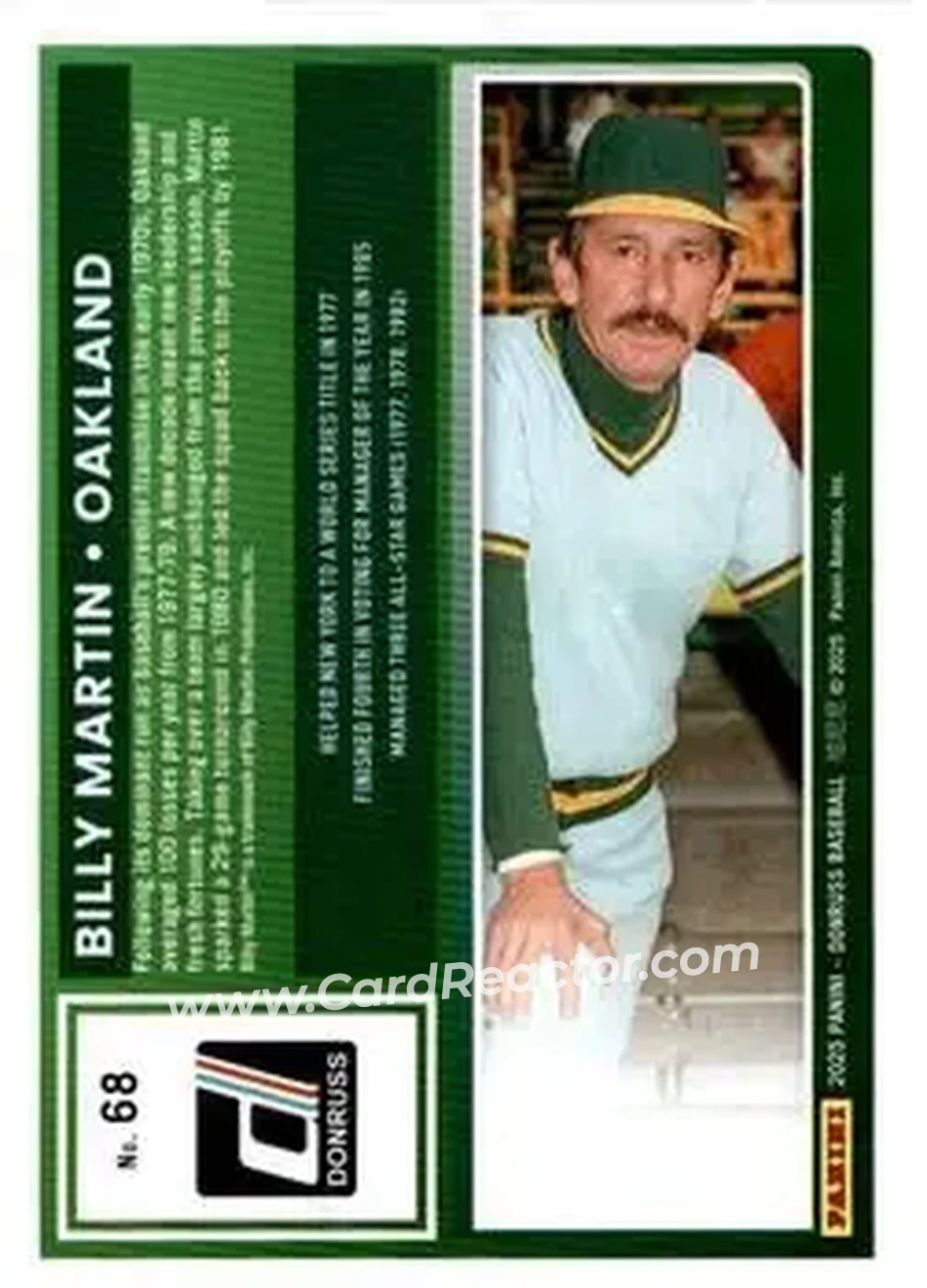 Back of Billy Martin