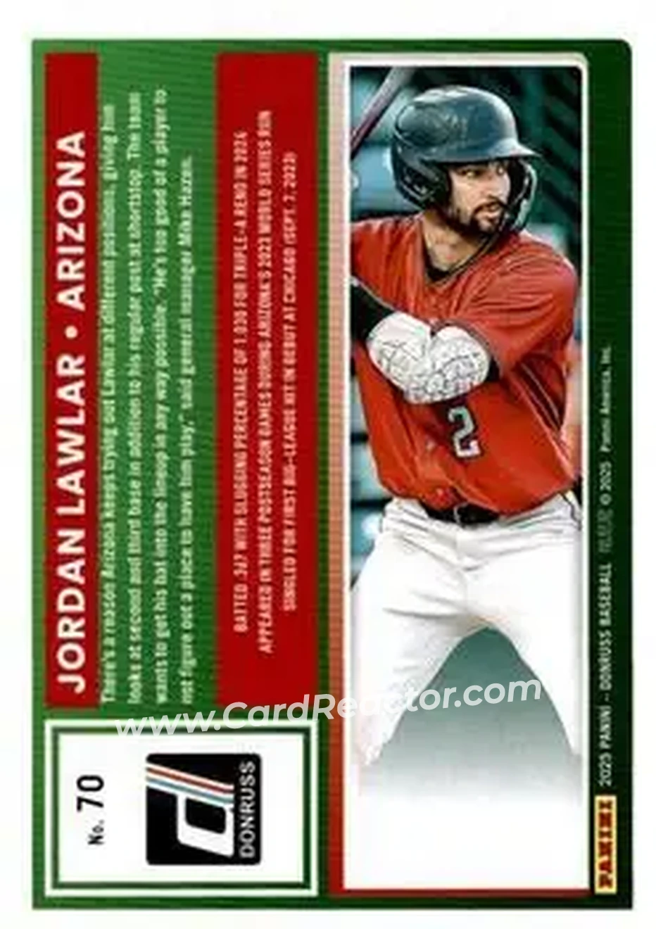 Back of Jordan Lawlar