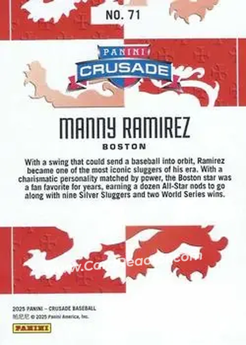Back of Manny Ramirez